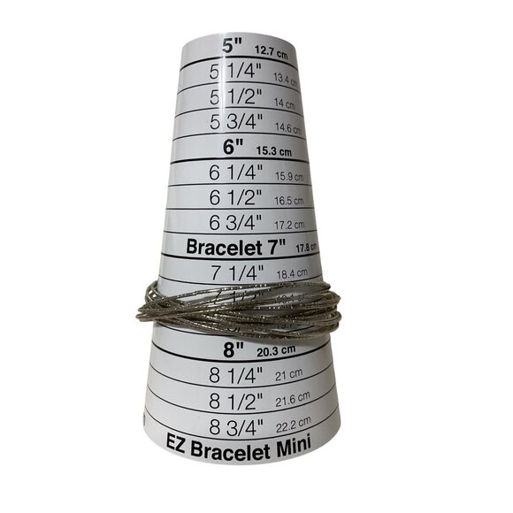 Silver Tone Bangle Bracelet Set - Picture 3 of 3